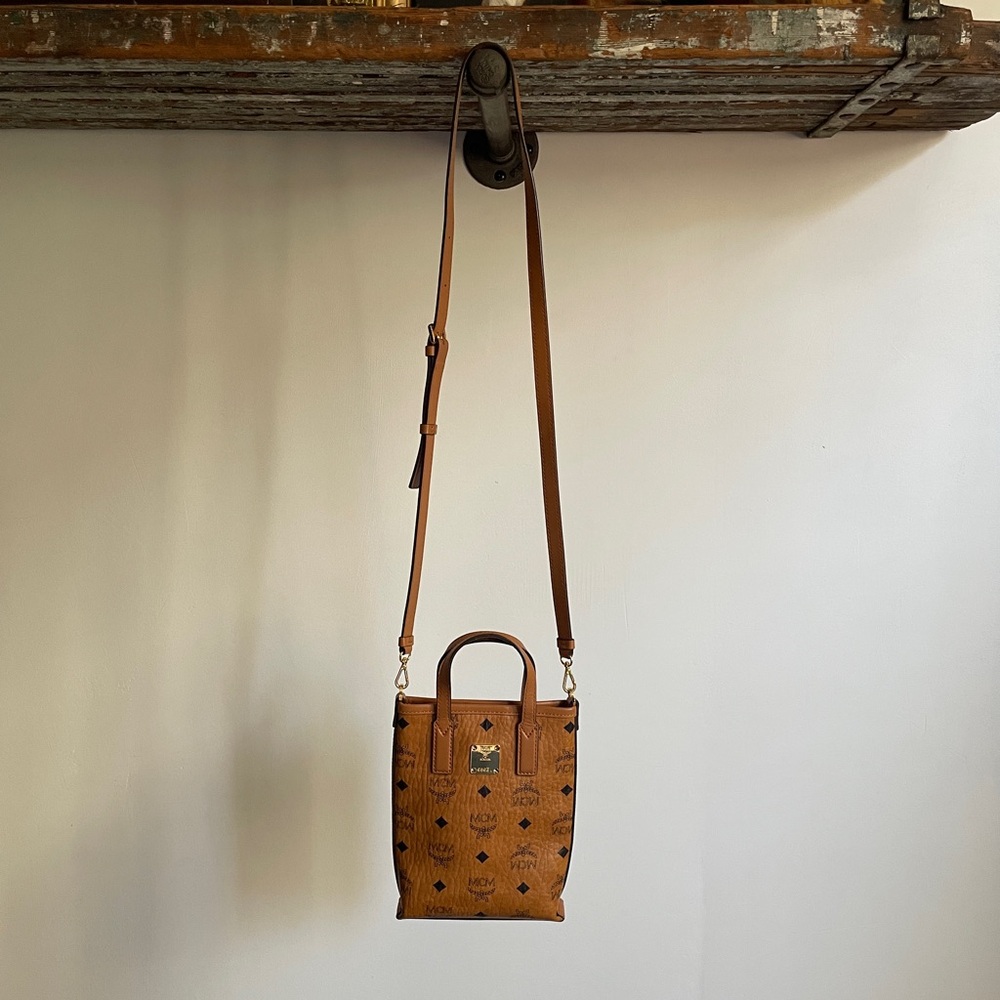 MCM Cognac Crossbody Bag